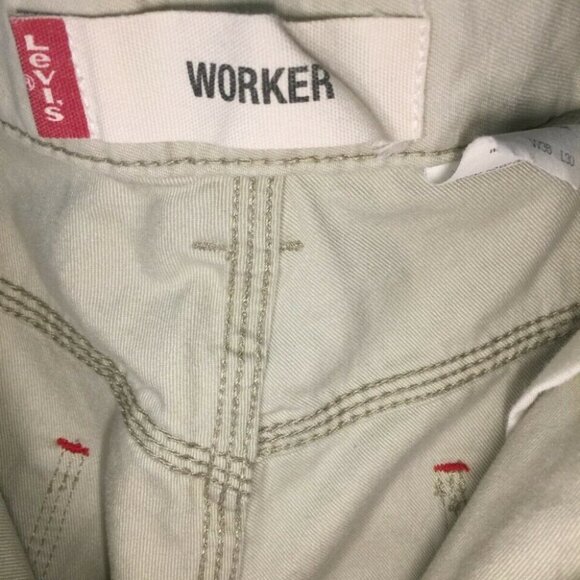 COPY - LEVI'S MEN Worker Pant Tan Straight Jean Men's 36 - Picture 8 of 9